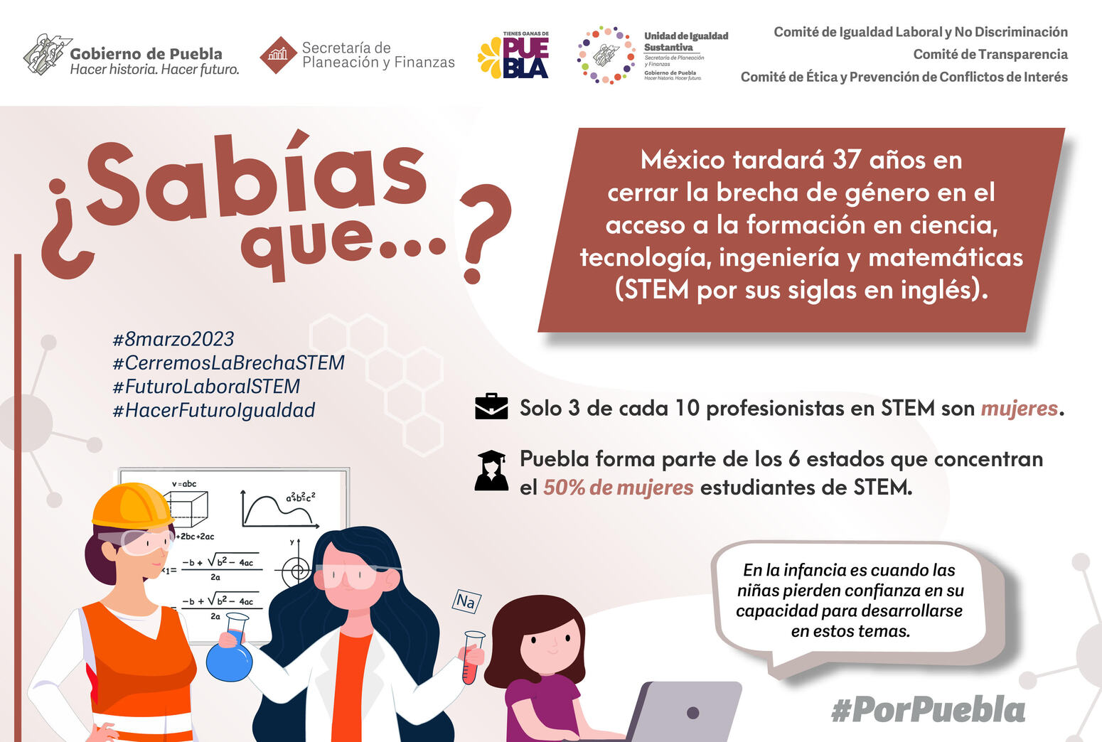 Infografía ¿Sabias qué? Brecha de género STEM